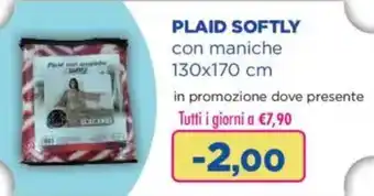 Acqua & Sapone PLAID SOFTLY con maniche 130x170 cm offerta