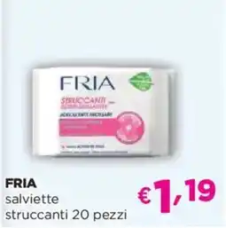 Acqua & Sapone FRIA salviette struccanti 20 pezzi offerta