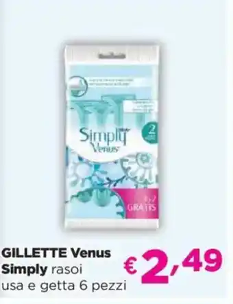 Acqua & Sapone GILLETTE Venus Simply rasoi usa e getta 6 pezzi offerta