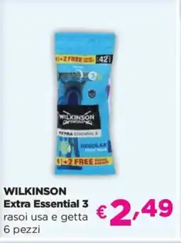 Acqua & Sapone WILKINSON Extra Essential 3 rasoi usa e getta offerta