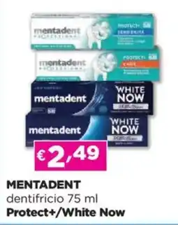 Acqua & Sapone MENTADENT dentifricio Protect+/White Now offerta