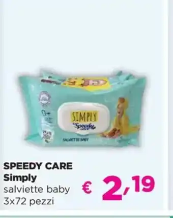 Acqua & Sapone SPEEDY CARE Simply salviette baby offerta