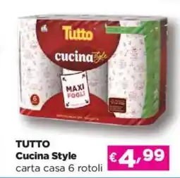 Acqua & Sapone TUTTO Cucina Style carta casa 6 rotoli offerta