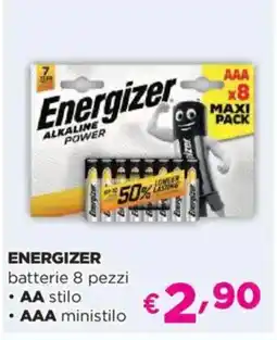 Acqua & Sapone ENERGIZER batterie 8 pezzi offerta