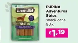 Acqua & Sapone Purina adventuros strips snack cane offerta