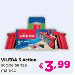 Acqua & Sapone VILEDA 3 Action scopa senza manico offerta