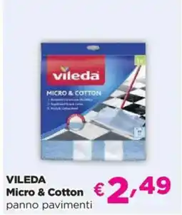 Acqua & Sapone VILEDA Micro & Cotton panno pavimenti offerta