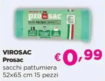 Acqua & Sapone VIROSAC Prosac sacchi pattumiera offerta