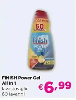 Acqua & Sapone FINISH Power Gel All In 1 lavastoviglie offerta