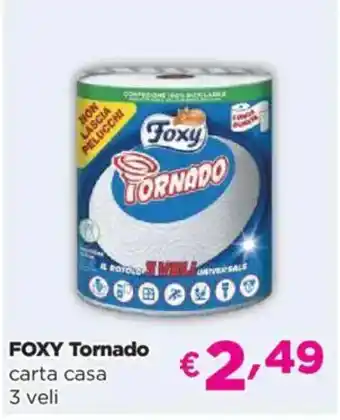 Acqua & Sapone FOXY Tornado carta casa 3 veli offerta