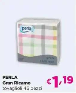 Acqua & Sapone PERLA Gran Ricamo tovaglioli 45 pezzi offerta