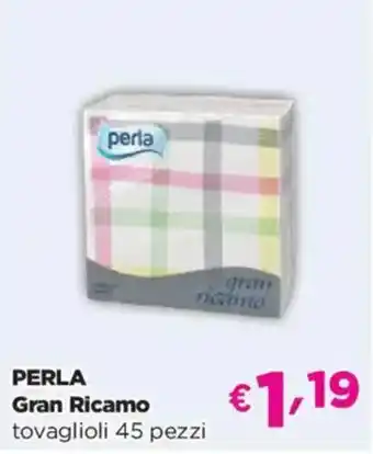 Acqua & Sapone PERLA Gran Ricamo tovaglioli 45 pezzi offerta