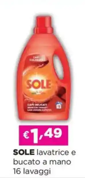 Acqua & Sapone SOLE lavatrice e bucato a mano offerta