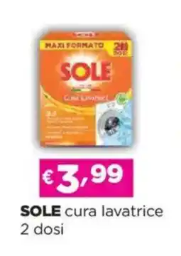 Acqua & Sapone SOLE cura lavatrice 2 dosi offerta