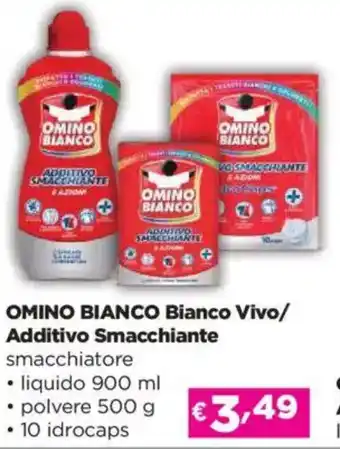 Acqua & Sapone OMINO BIANCO Bianco Vivo/ Additivo Smacchiante smacchiatore offerta