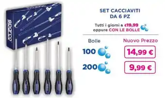 Acqua & Sapone Set cacciaviti da 6 pz offerta