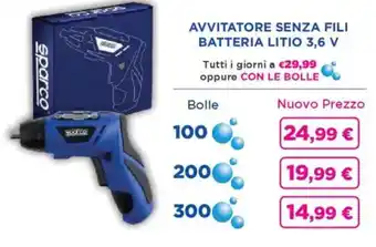 Acqua & Sapone Avvitatore senza fili batteria litio 3,6 v offerta