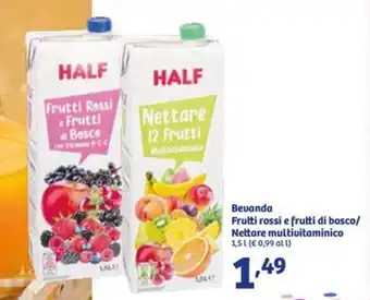 In'S Mercato Bevanda Frutti rossi e frutti di bosco/ Nettare multivitaminico offerta