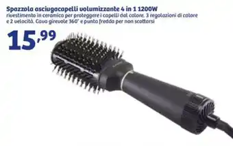 In'S Mercato Spazzola asciugacapelli volumizzante 4 in 1 1200W offerta