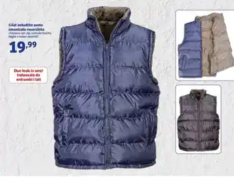 In'S Mercato Gilet imbottito uomo smanicato reversibile offerta