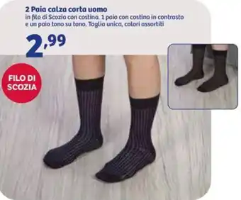 In'S Mercato 2 Paia calza corta uomo offerta