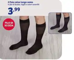 In'S Mercato 2 Paia calza lunga uomo offerta