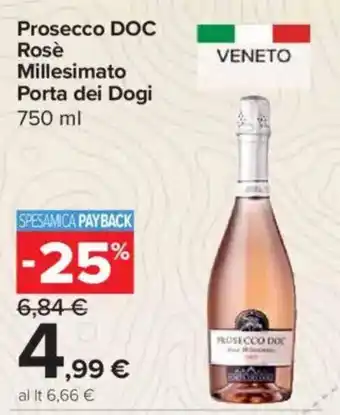 Carrefour Express Prosecco DOC Rosè Millesimato Porta dei Dogi offerta