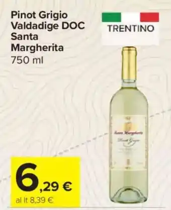 Carrefour Express Pinot Grigio Valdadige DOC Santa Margherita offerta