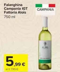 Carrefour Express Falanghina Campania IGT Fattoria Alois offerta