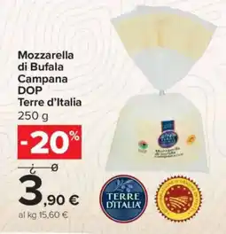 Carrefour Express Mozzarella di Bufala Campana DOP Terre d'Italia offerta