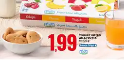 Eurospin Yogurt intero alla frutta Land offerta