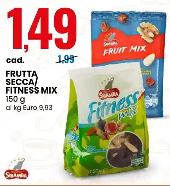 Eurospin SBAMBA Frutta secca/ fitness mix offerta