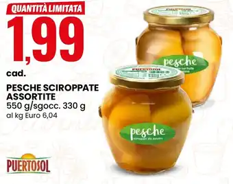 Eurospin Pesche sciroppate assortite PUERTOSOL offerta