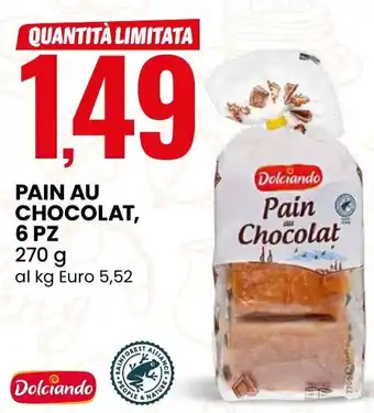 Eurospin Pain au chocolat Dolciando offerta