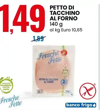 Eurospin Petto di tacchino al forno Fresche Fette offerta