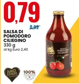 Eurospin AMO ESSERE eccellente Salsa di pomodoro ciliegino offerta