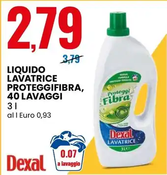 Eurospin Dexal Liquido lavatrice proteggifibra offerta