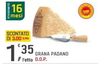 Supermercati Dok Grana padano d.o.p. offerta