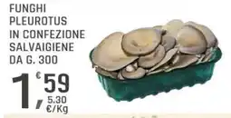 Supermercati Dok Funghi pleurotus in confezione salvaigiene offerta