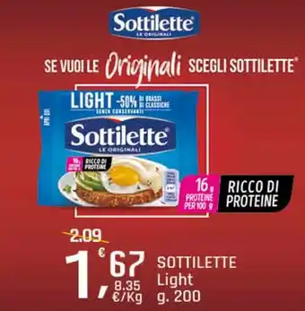 Supermercati Dok SOTTILETTE Light offerta