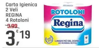 Supermercati Dok Carta igienica 2 veli REGINA offerta