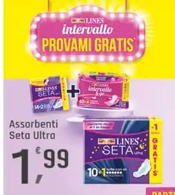 Supermercati Dok Assorbenti seta ultra LINES offerta