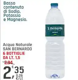 Supermercati Dok Acqua naturale SAN BERNARDO offerta