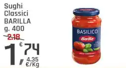 Supermercati Dok Sughi classici BARILLA offerta