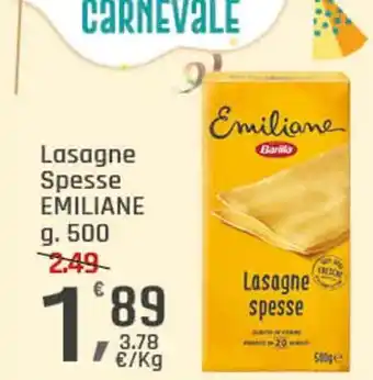 Supermercati Dok Lasagne spesse EMILIANE offerta