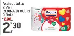 Supermercati Dok Asciugatutto 2 veli REGINA DI CUORI offerta