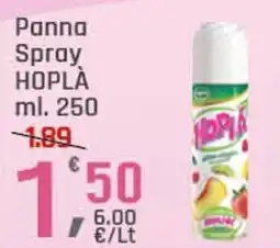 Supermercati Dok Panna spray HOPLÀ offerta