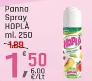 Supermercati Dok Panna spray HOPLÀ offerta