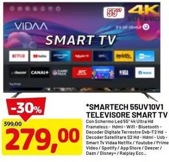 DPiù SMARTECH 55UV10V1 TELEVISORE SMART TV offerta