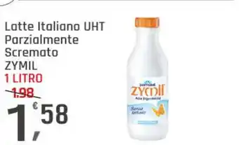 Supermercati Dok Latte italiano uht parzialmente scremato ZYMIL offerta